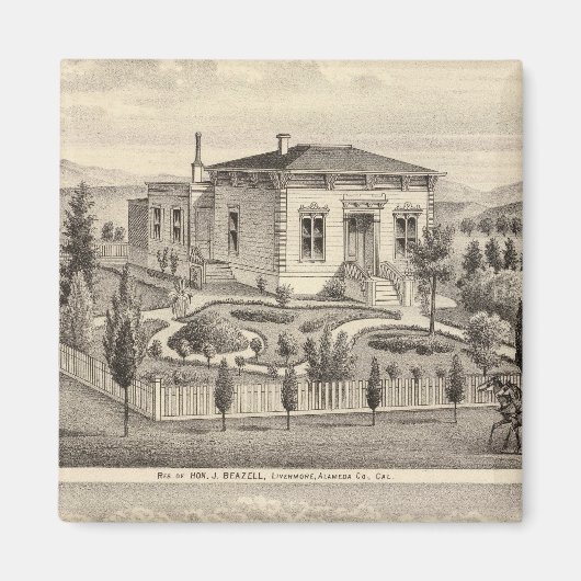 Beazell、英語のレジデンス、農場 マグネット (正面)