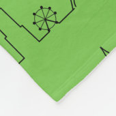 Bébéの旅行のピクニックおよびビーチ毛布 フリースブランケット (角)