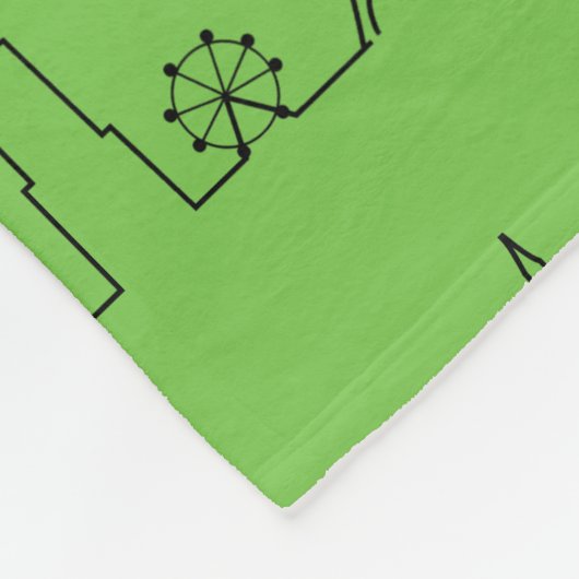 Bébéの旅行のピクニックおよびビーチ毛布 フリースブランケット (角)