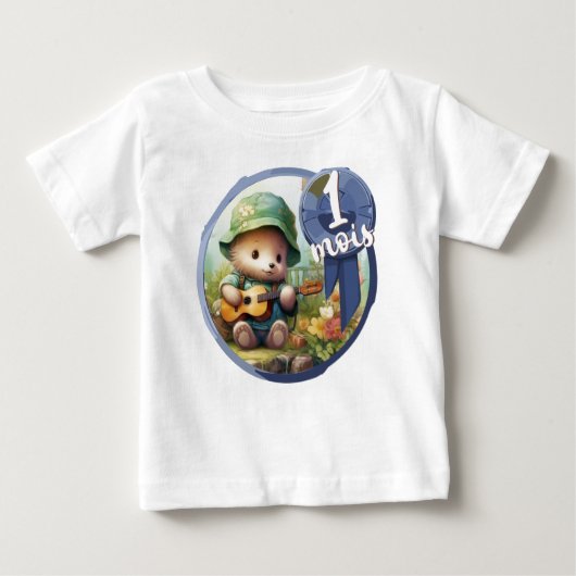 Bébé - 1 mois aussi ベビーTシャツ (正面)