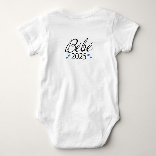 Bébé 2025 ベビーボディスーツ (裏面)