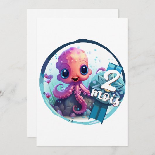 Bébé - 2 mois シーズンカード (正面/裏面)