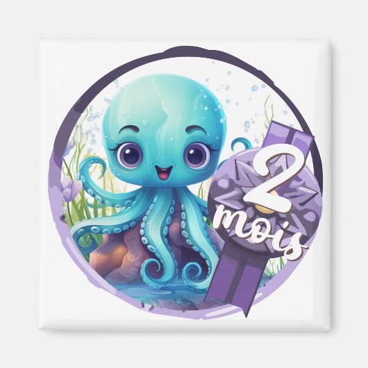 Bébé - 2 mois aussi マグネット (正面)