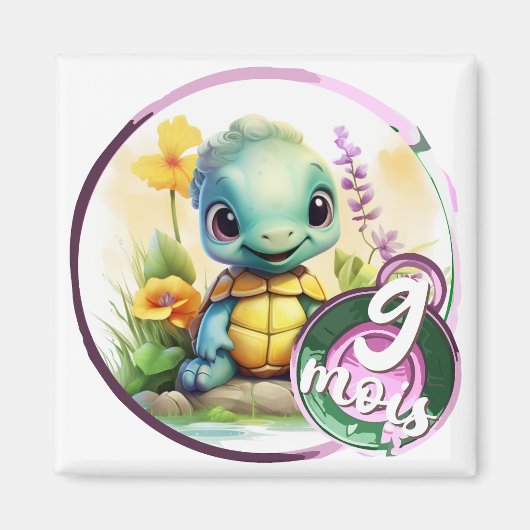 Bébé - 9 mois aussi マグネット (正面)