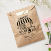 Bebe Cafe Home cafe themed Baby shower フェイバーバッグ (封をした状態)
