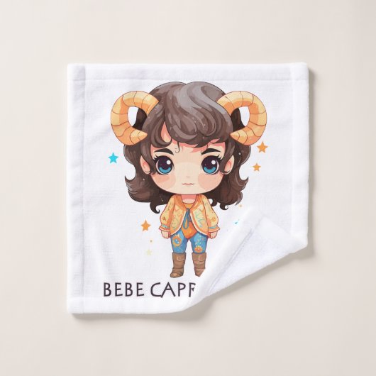 Bébé Capricorne 2 ウォッシュタオル (ウォッシュタオル)