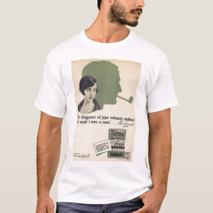 Bebe Danielsの20年代のヴィンテージの管タバコの広告のTシャツ Tシャツ