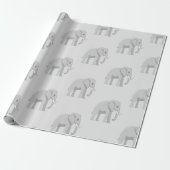 Bébé éléphant mignon au bord du lac - Anniversaire ラッピングペーパー (アンロールド)