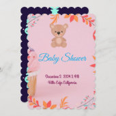 Bébé est en Route : Célébrons Ensemble ! 招待状 (正面/裏面)