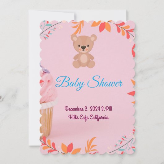 Bébé est en Route : Célébrons Ensemble ! 招待状 (正面)