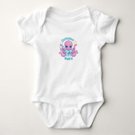 Bébé Pieuvre Kawaii – Design Marin Rigolo |  ベビーボディスーツ