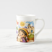 BEBIDA TRADICIONAL DE PERU ボーンチャイナマグカップ (右)