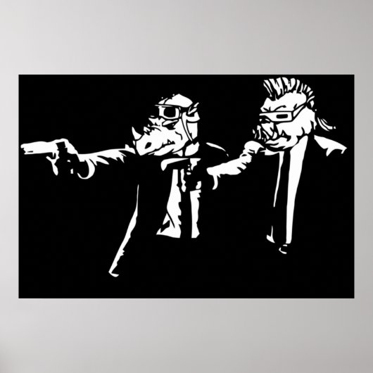 Bebop Rocksteady  Thug life  Pfiction mashup ポスター (正面)