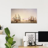 Becalmed - Fitz Henry Laneファインアートポスター ポスター (ホームオフィス)