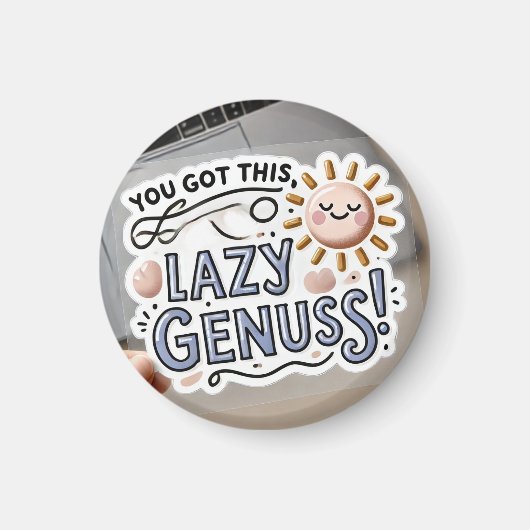 Because Even Geniuses Need a Nap 😴✨ マグネット (正面)