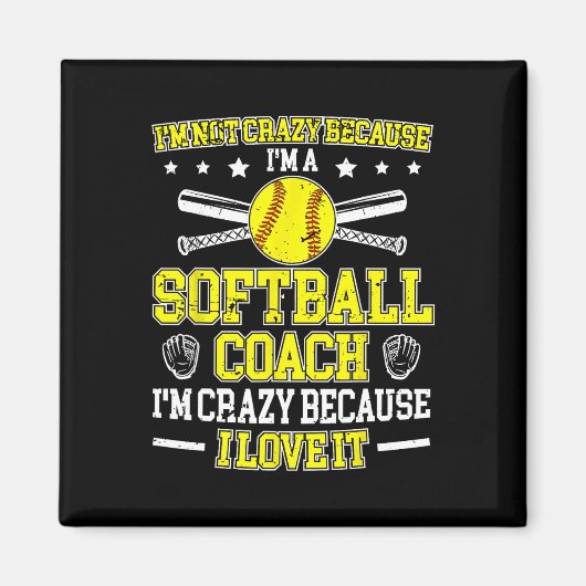 Because I'm A Softll Coach Softll Coaching  マグネット (正面)