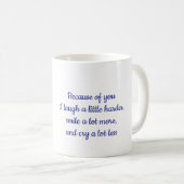 Because of you mug コーヒーマグカップ (正面右)