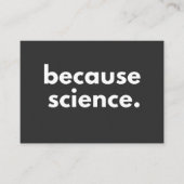 Because Science 名刺 (正面)