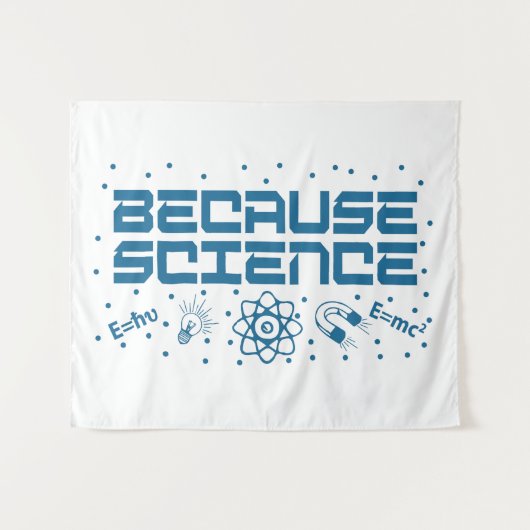 Because Science Funny タペストリー (正面(横))