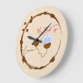 Because you're 90% espresso and everyone knows it. ラージ壁時計 (傾斜)