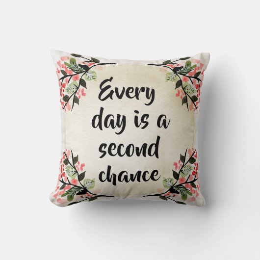 Beccaのインスピレーション-毎日第2のチャンス クッション (正面)