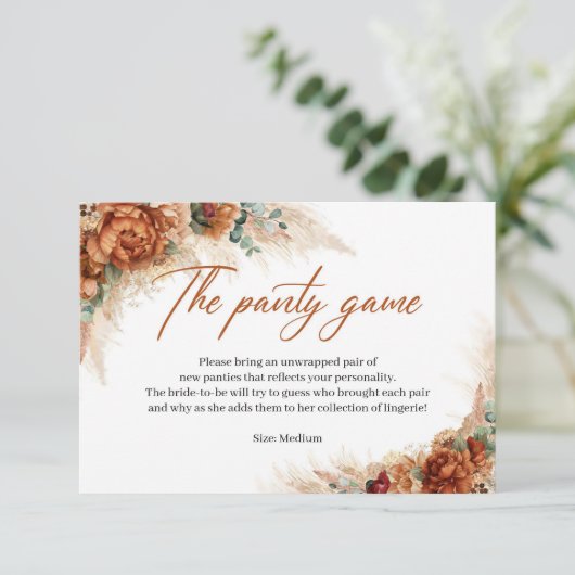 Bech tropical terrascotta greeneryパンティーゲーム エンクロージャーカード (スタンド正面)