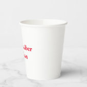 Becher selber gestalten  紙コップ (左)