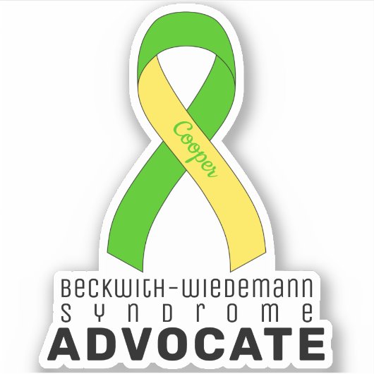 Beckwith-Wiedeman-Syndrome Advocateビニールステッカー シール (正面)