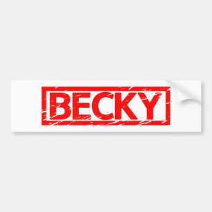 Beckyのスタンプ バンパーステッカー