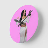 Becky ラウンド壁時計 (傾斜)