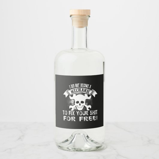 Become A Mechanic リキュールボトルラベル (正面)