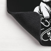 Become Unbearable Funny Skateboarding Bear Meme  マウスパッド (コーナー)