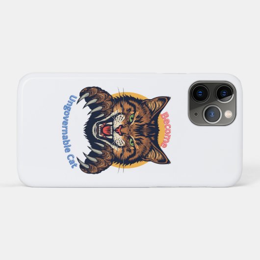Become Ungovernable Cat Case-Mate iPhoneケース (裏面(横))