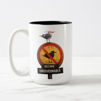 Become Ungovernable Mug – Funny Rebel Coffee Mug ツートーンマグカップ