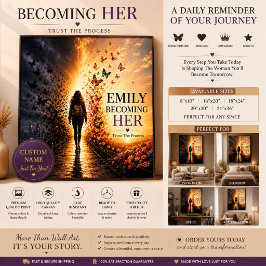 Becoming Her パーソナライズド モチベーションポスター ポスター