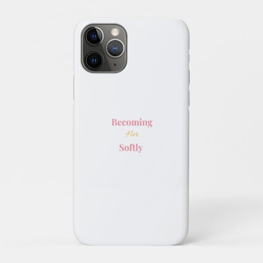 Becoming Her Softly スマートフォンケース | ミニマルフェミニン Case-Mate iPhoneケース (裏)