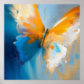 Becoming Light – Abstract Butterfly In Motion ポスター (正面)