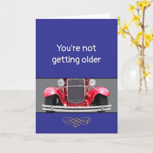 Becoming Older or a Classic? personalized Birthday カード (黄色い花)