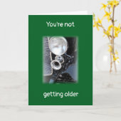 Becoming Older or a Classic? personalized Birthday カード (黄色い花)