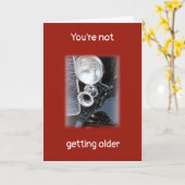 Becoming Older or a Classic? personalized Birthday カード (黄色い花)