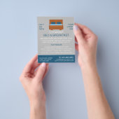 Bed Logo, Bed & Breakfast Accommodation Advert チラシ (手)