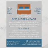 Bed Logo, Bed & Breakfast Accommodation Advert チラシ (正面)