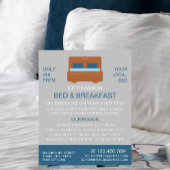 Bed Logo, Bed & Breakfast Accommodation Advert チラシ
