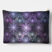 Bed of Flowers Trendy Shiny Abstract Fractal Art アクセサリーポーチ (裏面)