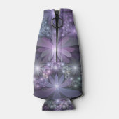 Bed of Flowers Trendy Shiny Abstract Fractal Art ボトルクーラー (裏面)