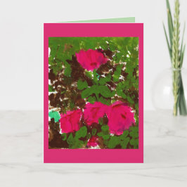 Bed of Roses Greeting Card カード