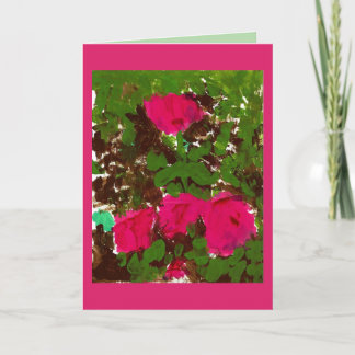 Bed of Roses Greeting Card カード