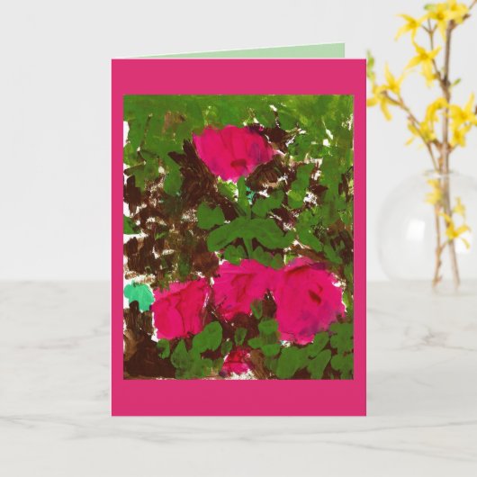 Bed of Roses Greeting Card カード (黄色い花)