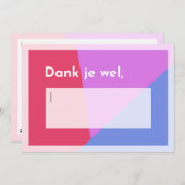 Bedank zelf iemand サンキューカード (正面/裏面)