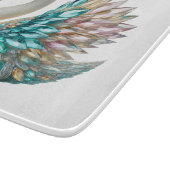 Bedazzled Diamond Swan Gold Crystal Bling カッティングボード (角)